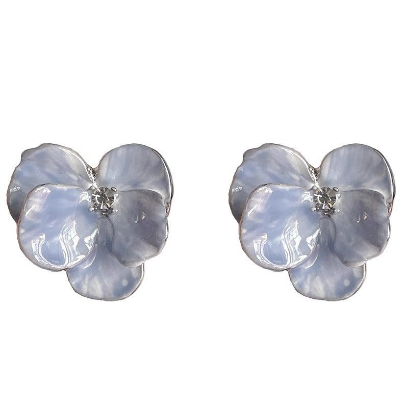 Women's Vintage Elegant Blue Flower Earrings