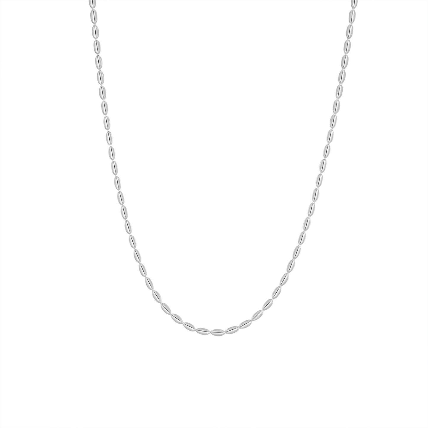 Simple Geometric Ellipse Crystal Irregular Necklace