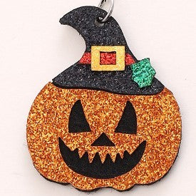 Women's Halloween Pumpkin Hat Multi-layer Handmade Frosted Earrings