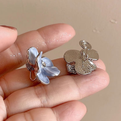 Women's Vintage Elegant Blue Flower Earrings